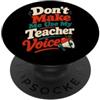 Teacher Humor Co Insegnante Voce Aula Insegnante Umorismo PopSockets PopGrip Adesivo
