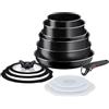 Lagostina Batteria Ingenio Easy Start 13 Pezzi - Set Padelle Casseruole Tegami Wok Antiaderenti con Manico Removibile