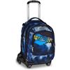 Seven Zaino Trolley Jack Sganciabile 8 Ruote Blu Fusion