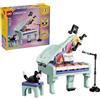 LEGO Creator 3in1 Pianoforte Decorativo con Gatto 31392