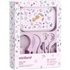Miniland Baby Kit Igiene Neonato con Spazzola, Pettine, Forbicine, Tagliaunghie e Custodia - Scoiattolo