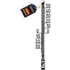 TFA Termometro esterno grande analogico nero (L x P x A) 23 x 65 x 275 mm