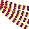 AhfuLife 1 Pezzi Venezuela Bandiera Bunting 30pcs Bandiere, 14× 21 cm-10m Doppio Lato Rettangolare Venezuela Banner Tessuto per Coppa del Mondo, Calcio Casa, Giardino, Festa e Partito