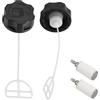 ZAMDOE Tappo del Serbatoio del Carburante per decespugliatore Tosaerba decespugliatore tagliabordi tagliasiepi Motosega Motori a 2 Tempi da 33 CC 43 CC 52 CC CG330 CG430 CG520 BC430 BC520 TL43 TL52