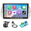 Podofo Carplay Autoradio per Fiat 500 2007-2015, Autoradio Touchscreen da 9 2G+64G con Wireless Carplay Android Auto, HiFi/Bluetooth/GPS/WiFi/FM/RDS/USB+Telecamera Posteriore