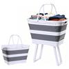 Generic Cesto portabiancheria pieghevole con gambe | Lavabo multifunzione da 26 litri con scarico di scarico in termoplastica PP | per campeggio, giardino, casa, uso esterno