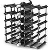 NOOK Weinregal NOOK® portabottiglie per vino impilabile Medium Kit per fino a 30 bottiglie - scaffale modulare per bottiglie / supporto per bottiglie di vino, espandibile in modo flessibile, salvaspazio