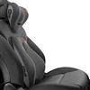 Ergocar Cuscino per Il Collo e Cuscino di Supporto Lombare per Sedia da Ufficio/Auto/Gioco, Nuca sollievo dal dolore, Traspirante Memory Foam Cuscino Lombare Elettrico, Nero-Massaggio