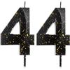 Cxryrzhe Numero 44 candele per il 44° compleanno, candela 3D di alta qualità in cera di alta qualità e design a diamante 3D, decorazioni per torte, decorazioni per feste, matrimoni, anniversari, celebrazioni