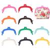 HERCHR 10pcs Chiusura Porta Moneta, Serrature di Chiusura di Bacio Portamonete in Plastica Borsa Bacio Chiusura per Borsa a Mano, 8,5 cm