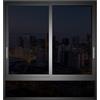 YUANWAN Pellicola per Finestra Privacy 120 x 200 cm Anti-Uv Controllo Del Calore Pellicola Specchio per Vetri Finestre Decorativa in Vetro per Soggiorno e Ufficio, Nero
