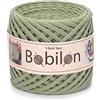 Bobilon Filato per magliette per lavori fai da te, uncinetto, lavori a maglia, progetti macramè, 100% cotone, ecologico, di qualità, con uno spessore costante di 5-7 mm, verde oliva