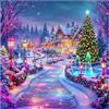 Bowetile Diamond Painting Kit Completo Alberi di Natale, Pittura 5D Diamante Alberi di Natale Fai da Te per Adulti , Principianti con Strass Ricamo a Punto Croce, Decorazione Casa e Pareti 30x30 cm