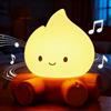 Pipihome Luce Notturna Bambini, Lampada da Comodino con 5 Rumori Bianchi e 2 Colori Mode, Lampada Notturna Dimmerabile per Camera, Campfire Nightlight, Bambini Cameretta Bambina Regalo Neonato