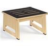 AkoaDa Uno sgabello in legno da 22,1 cm per adulti e anziani con cuscinetto in gomma antiscivolo, per interni ed esterni, 450 Ib, supporto portatile in legno per bagno, cucina, comodino e molto altro