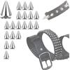 zalati Borchie a Cono Punk Spikes e Borchie Tree Spikes Borchie per Abbigliamento Punk Patch Artigianato in Pelle Metallo