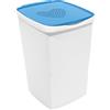 GIO'STYLE GioStyle Portabiancheria Love | Azzurro | Capacità 45 L | Made in Italy | Decoro Cuore | Realizzato in PP