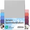 etérea Himmlische Qualität etérea Jersey lenzuolo con angoli 200x220-200x220cm Argento Epaisseur 15-25 cm - 100% Cotone - Oekotex materasso Letto copripiumino - lenzuola 200x220cm - 200x220cm Grigio