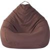 Generic Poltrona Sacco XL, Bean Bag con Manico, Pouf Sacco Adultes, Solo Rivestimento (Senza Imbottitura) per Poltrona Pouf, 100 X 120 Cm(Brown,80cm x 90cm)