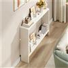 KERIVO Consolle Ingresso 80 cm Lunghezza,Consolle Dietro Divano,Legno Massello,Facile Da Montare,Salvaspazio,Ideale per Sfruttare Gli Spazi Ristretti,For Ingresso,Soggiorno,Corridoio 120×15×69cm