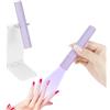 Collazoey Mini Lampada UV Unghie, Lampada per Unghie Senza Fili, lampada UV portatile | con supporto, Penna per Asciuga Unghie Salone di Casa, Torcia Elettrica per unghie Gel Sciugatura Rapida (Viola)