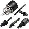 TYDHGSE Mandrino For Trapano Da 3,0-16 Mm, Attacco 1/2-20UNF, Conversione Punte For Avvitatore A Percussione, Attacco Esagonale/presa SDS-Plus, Adattatore Quadrato Con Chiave(Chuck and Shank Set)