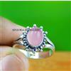 Fatto a mano Anello regalo fatto a mano in argento sterling 925 con pietra preziosa rosa C...
