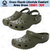 Crocs Taglia unisex Crocs Classic Lifestyle Comfort verde militare 10001-309
