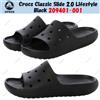Crocs Classic Slide 2.0 Lifestyle nero 209401-001 taglia unisex