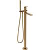 GESSI Miscelatore Piantana Vasca Gessi Ventaglio 72028 con Doccetta e Deviatore Automatico - Warm Bronze Brushed PVD