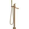 GESSI Miscelatore Piantana Vasca Gessi Ventaglio 72028 con Doccetta e Deviatore Automatico - Warm Bronze PVD