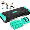 Yes4All Stepper aerobico multifunzionale, gambe extra semirotonde, 10,6 cm regolabile per esercizi di allenamento, passo e bilanciamento