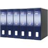Esselte DOX 2 - 6 Registratori con custodia A4 e meccanismo a leva, Raccoglitori con leva formato Protocollo (23x33cm) con Dorso da 8 cm, Blu, 85 x 352 x 288 mm, Conf.da 6 pezzi, D26204