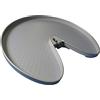 NINKA 5850.96 70962 ProArc 3/4 - Pavimento girevole per mobili da cucina, 800 mm, con pellicola antiscivolo integrata, in plastica, grigio alluminio, argento