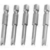 Fyearfly Punte Per Cacciavite A U-Forma, 5 Pezzi Set di Punte In Lega di Acciaio S2 U4/U5/U6/U7/U8 Con Attacco Esagonale da 1/4, Punte Magnetiche per Cacciavite, per Cacciaviti Elettrici, Trapani Pneumatici