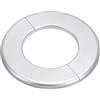PATIKIL Flangia Divisa a Parete, 78mm Copriforo con Piastra Autoadesiva Rotonda in ABS Copri Tubi Termosifoni Copertura per Decorazione Rubinetto Tubo Acqua Bagno Cucina, Argento