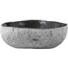 vidaXL Lavabo Ovale Grigio (32-37) x (27-30) x 12 cm Pietra di Fiume, Lavabo rustico ovale in pietra, color antracite, con foro per scarico, facile da pulire e unico