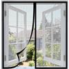 mingxuanhaihan Zanzariera Magnetica per Finestre e Porte Scorrevole 90x90 cm, Chiusura Automatica, Installazione senza Perforazioni, Varie Taglie, Righe nere