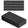 WOLTU Piastrelle per Pavimenti da Esterno Mattonelle Pavimentazione ad Incastro Click-Deck in Legno Composito, con 6 Pannelli da 30x60 cm Antracite
