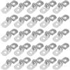 PATIKIL 5mm Fascetta Rigida Per Tubo, 25 Pcs 304 Fascette In Acciaio Inossidabile Per Condotto A 2 Fori Fascetta A U Per Fissaggio Tubi Cavi E Fili, (1/5)