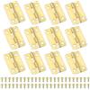 PATIKIL Cerniere a Scatto Piccole 1 Pollici, 12pz Mini Cerniera per Scatole Gioielli con Viti per Scatole Gioielli in Legno Armadietto Cassetti Porte Cancelletto, Oro