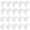 PATIKIL Pioli Supporto Mensola 0,2, 30pz Supporti in Plastica PP per Ripiani Staffe Ripiani, Pioli per Ripiani per Armadietto, Credenza, Libreria, Armadio e Teca Vetro, Bianco