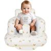 AirSwim Seggiolino gonfiabile per bambini da 3 a 36 mesi, sedia gonfiabile portatile con pompa ad aria integrata, sedile da pavimento per imparare a sedersi, palying, campeggio, viaggi, testa di orso