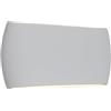 B·LED BARCELONA LED BARCELONA LED Applique da Parete Gesso Bianco DUNA Up Down E27 300mm Lampada da Parete Piccola Verniciabile Stile Nordico Moderno Minimalista per Soggiorno Camera Hotel Illuminazione Decorativa