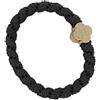 By Eloise London Gold Quatrefoil Woven colore Charcoal Grey