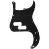 Musiclily Pro 13 Fori Battipenna P Basso Pickguard per JPN Fender Japan Precision Bass 4 Corde, 3 strati Nero