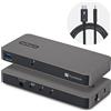 StarTech.com Hub USB StarTech.com Thunderbolt™ 5 a 4 Porte con KVM Share, 80/120Gbps, Multi-Monitor 8K, PD 140W, USB-A 10Gbps, TB4 / USB4, MacBook M4 Pro Max M5 [303UE-TB5-HUB]