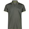 CMP Polo maniche corte Oil Green/Verde da Uomo