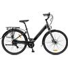 ARGENTO BICI ELETTRICA CON PEDALATA ASSISTITA OMEGA CITY BLACK (AR-BI-220013) RUOTE 28 - 250W - NERO**PUOI PAGARE ANCHE ALLA CONSEGNA!!!**