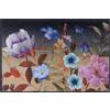 Wash+Dry tappeto Design Midnight Blooms 50x75cm, adatto per interni ed esterni, lavabile, multicolore
